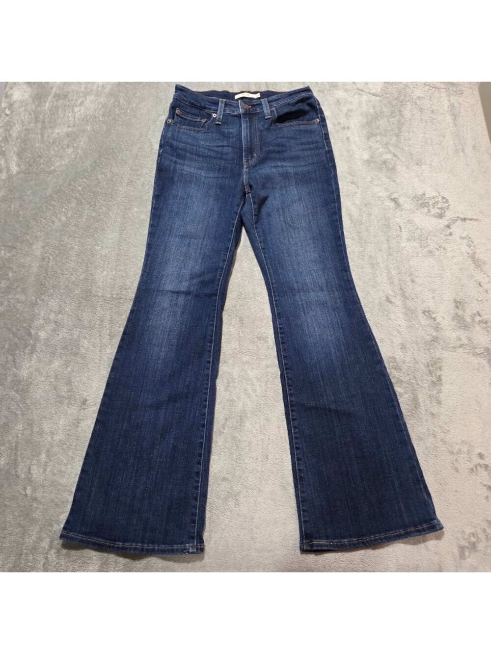 Levis Jeans Womens 29 Blue 726 Flare Stretch Denim Boho Hippie Preppy 32" Inseam